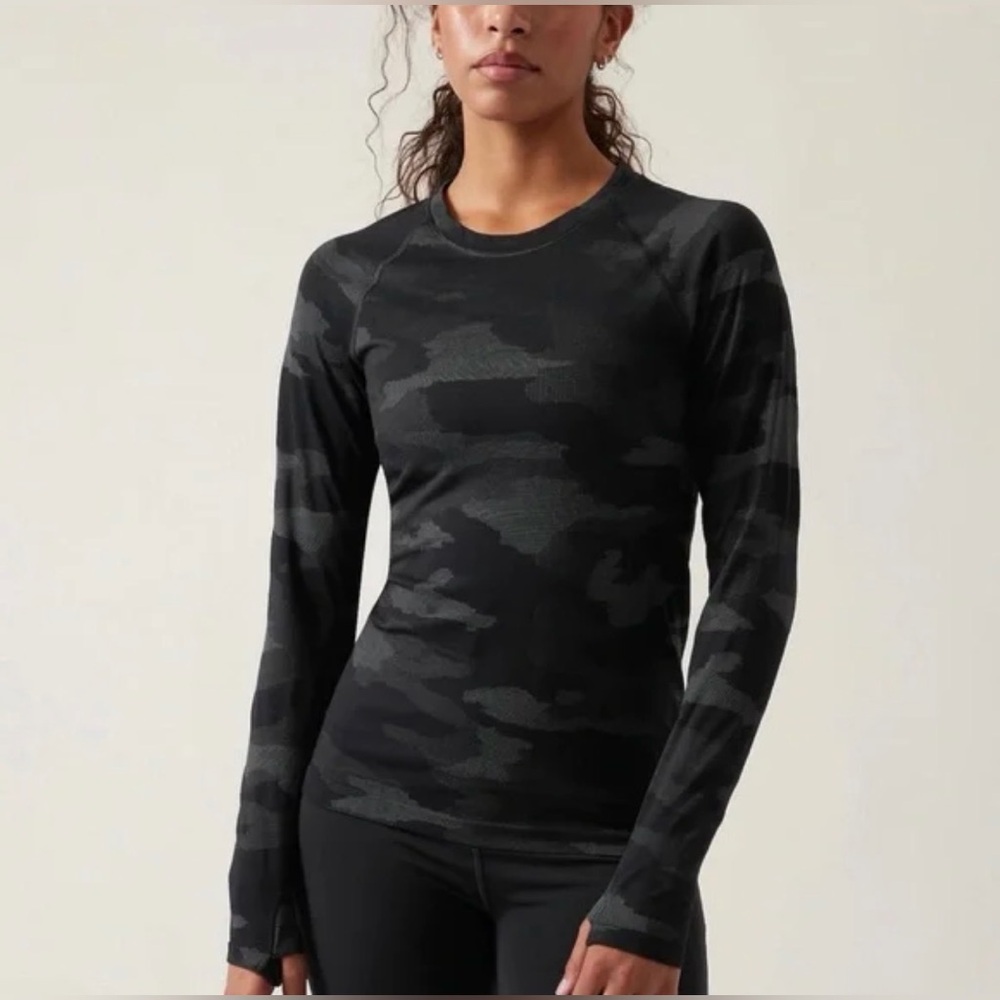 Athleta Speedlight Camo Top